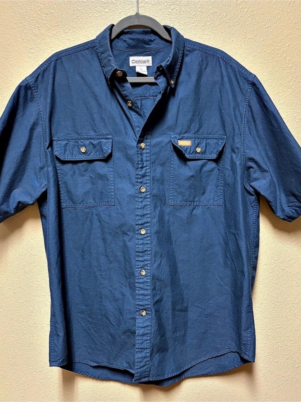 Carhartt Men's Cotton Button Down Shirt Size Large Like New